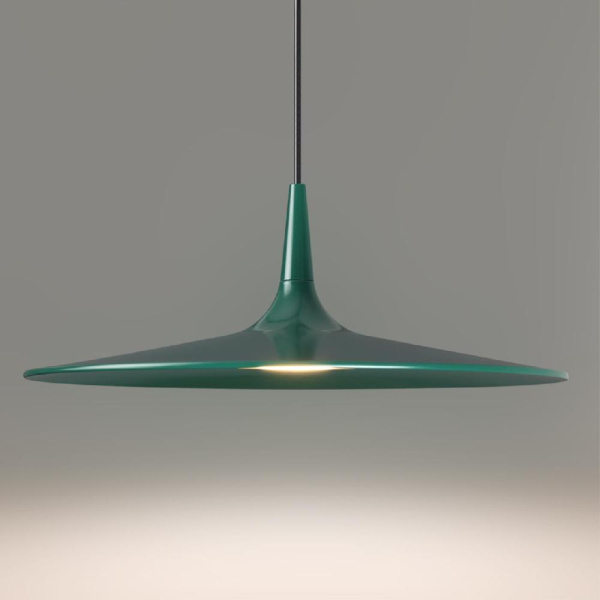 7037/12L HIGHTECH ODL25 305 темно-зеленый/металл/акрил Подвесной светильник IP20 LED 12W 3000K AC90-260V SOMBRA