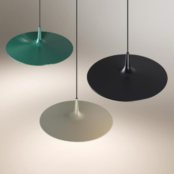 7039/12L HIGHTECH ODL25 305 черный//металл/акрил Подвесной светильник IP20 LED 12W 3000K AC90-260V SOMBRA