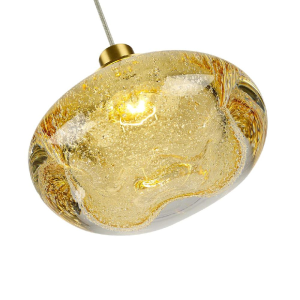 7042/4L L-VISION ODL25 413 Подвесной светильник янтарный/бронзов/металл/стекло IP20 LED 4W 3000K 220V MELA