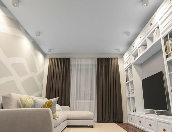 DK3080-WBR Светильник накладной, IP 20, 10 Вт, GU5.3, LED, белый/бронзовый, пластик