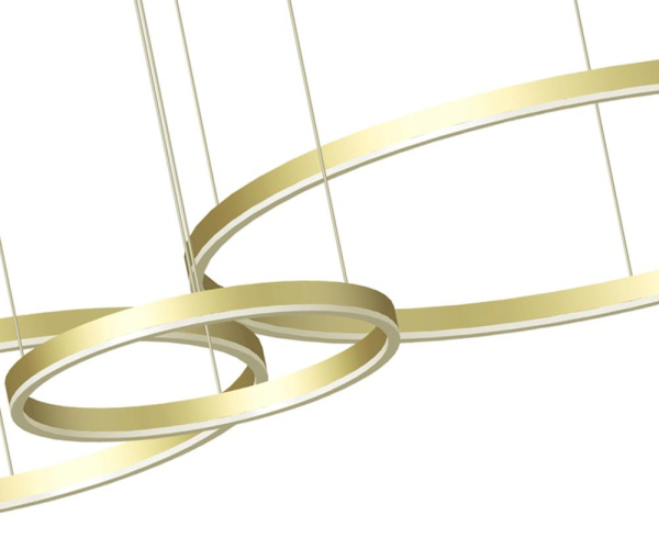 08223,32P(3000K) Подвес дим.Тор светлое мат.золото