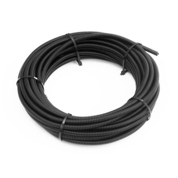 Труба гофрированная ПП безгалогенная (HF) разрезная черная dвн 5,0 мм, dнар 7,2 мм (10м/уп) Промрукав