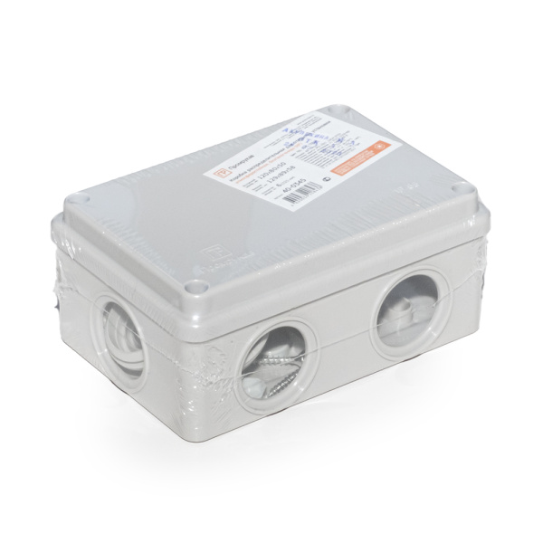 Коробка распределительная 40-0345 для о/п безгалогенная (HF) атмосферостойкая 120х80х50 (64шт/кор) Промрукав