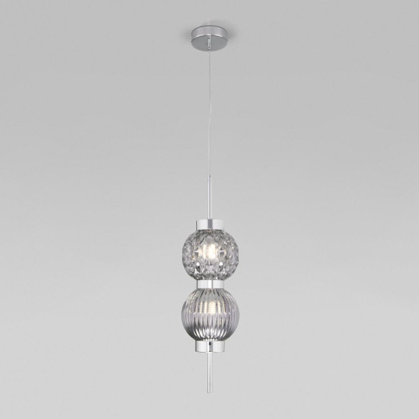 Подвесной светильник со стеклянными плафонами 50186/2 хром