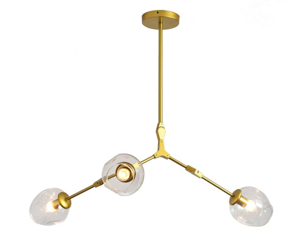 07512-3,33(21) Люстра Нисса мат.золото E27 3*40W