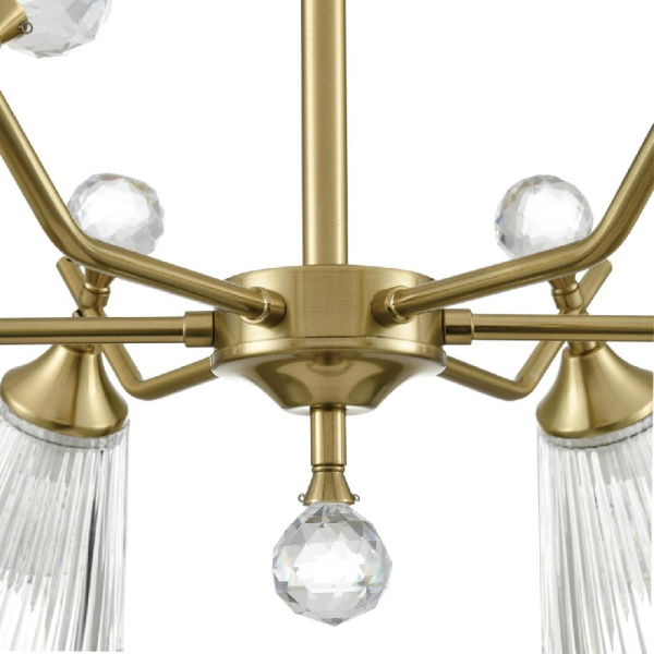 8046/6C CLASSI LN25 77 латунь/прозрачное стекло Люстра потолочная Е14 6*40W 220V AURICA