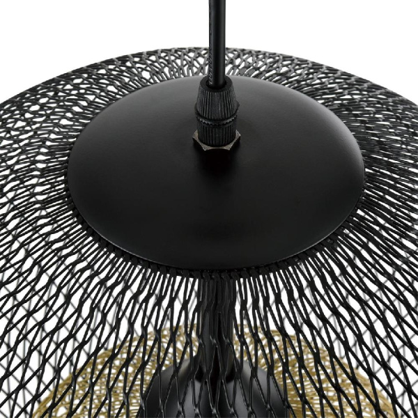 8052/1А SUSPENTIONI LN25 315 черный/черный, золото металл/металл Подвесной светильник E27 1*60W 220V LEONELA