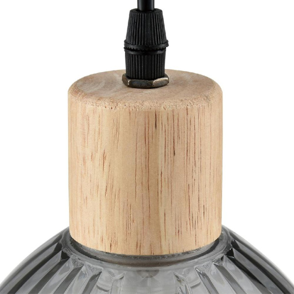 8053/1А SUSPENTIONI LN25 310 дерево/смоки металл/стекло Подвесной светильник E27 1*60W 220V NATANA