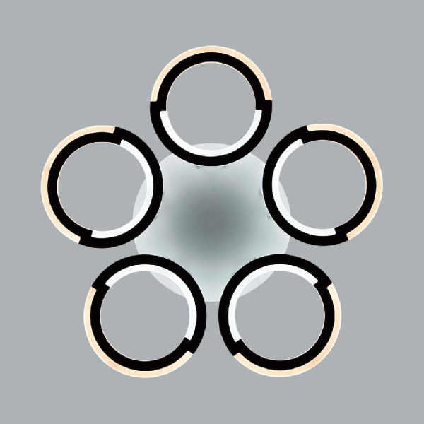 8027/55CL LEDIO LN25 247 белый/белый, металл/акрил Потолочный светильник с ПДУ LED 55W 3000-6000К 220V KALIFA