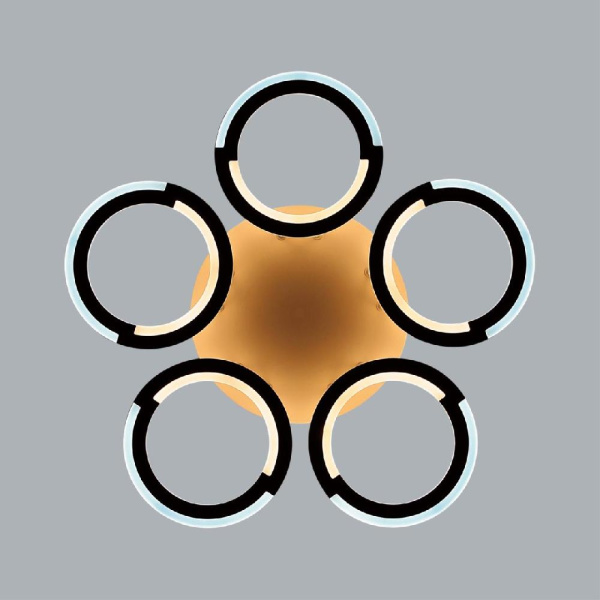 8027/55CL LEDIO LN25 247 белый/белый, металл/акрил Потолочный светильник с ПДУ LED 55W 3000-6000К 220V KALIFA