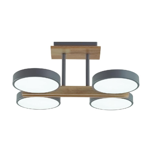 8031/72CL LEDIO LN25 264 серый, дерево/металл, акрил Потолочный светильник LED 72W 3000-6000К 220V PLATO