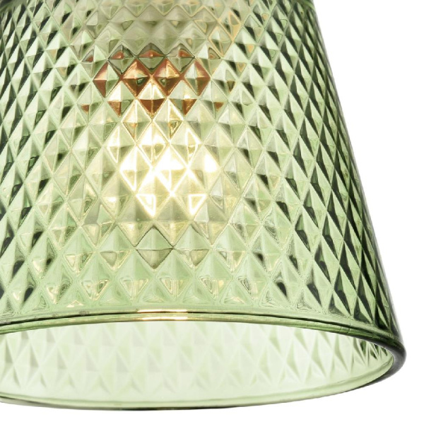 8047/1А SUSPENTIONI LN25 308 хром/зеленый металл/стекло Подвесной светильник E27 1*60W 220V MANOLA