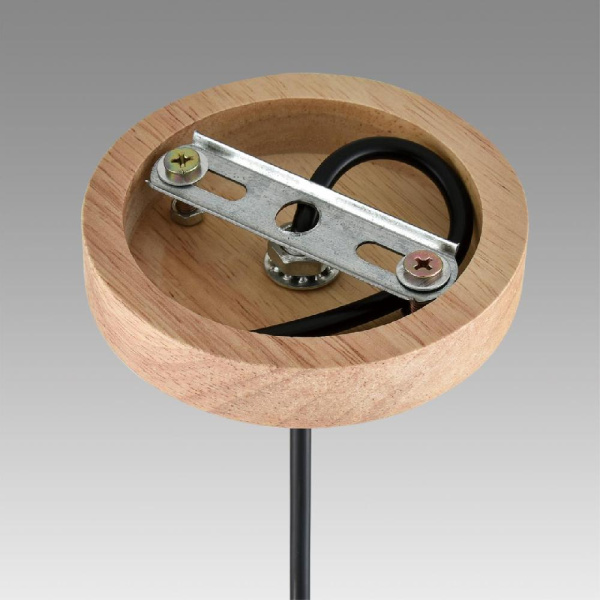 8054/1А SUSPENTIONI LN25 310 дерево/амбер металл/стекло Подвесной светильник E27 1*60W 220V NATANA