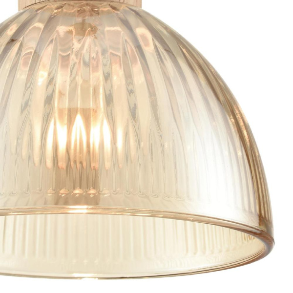 8054/1А SUSPENTIONI LN25 310 дерево/амбер металл/стекло Подвесной светильник E27 1*60W 220V NATANA