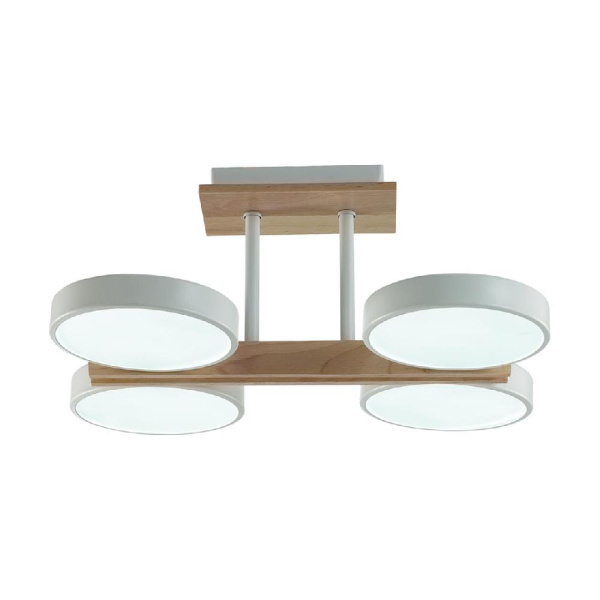8030/72CL LEDIO LN25 264 белый, дерево/металл, акрил Потолочный светильник LED 72W 3000-6000К 220V PLATO