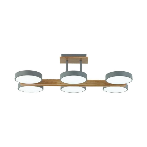 8031/108CL LEDIO LN25 264 серый, дерево/металл, акрил Потолочный светильник LED 108W 3000-6000К 220V PLATO