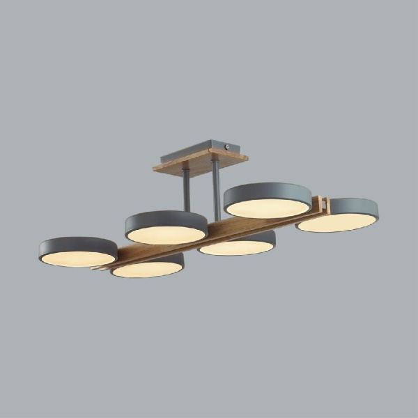 8031/108CL LEDIO LN25 264 серый, дерево/металл, акрил Потолочный светильник LED 108W 3000-6000К 220V PLATO