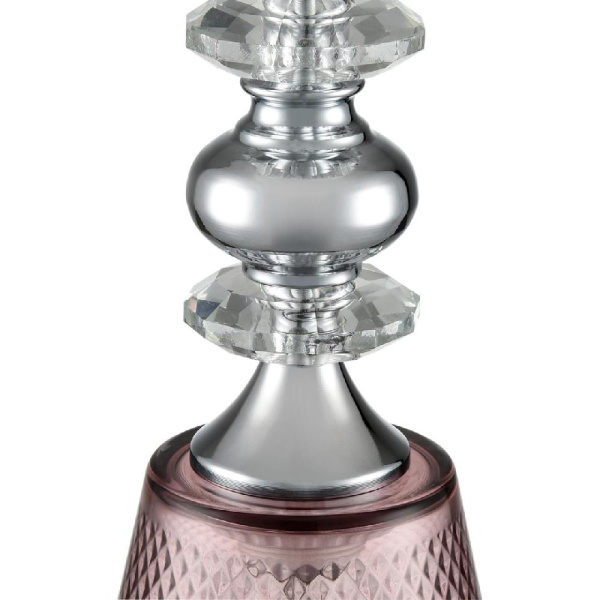 8048/1А SUSPENTIONI LN25 308 хром/розовый металл/стекло Подвесной светильник E27 1*60W 220V MANOLA