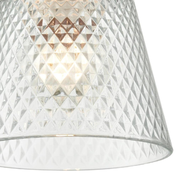 8049/1А SUSPENTIONI LN25 308 хром/прозрачный металл/стекло Подвесной светильник E27 1*60W 220V MANOLA