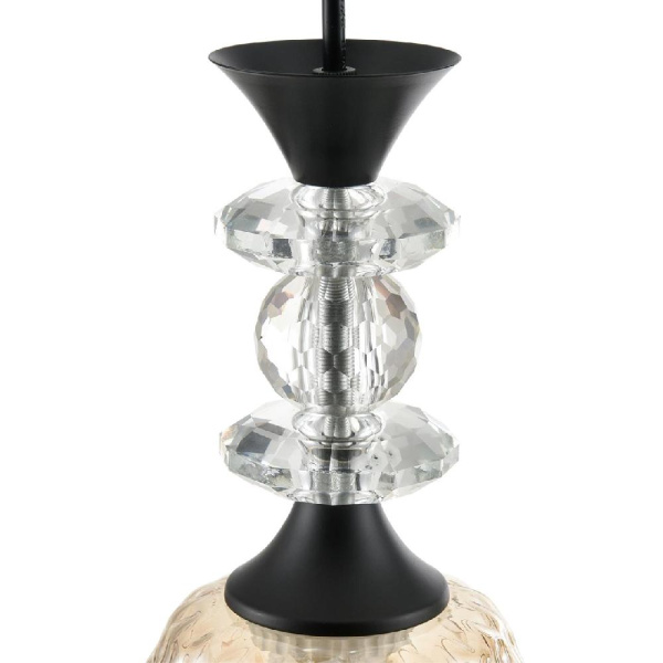 8056/1А SUSPENTIONI LN25 311 черный/амбер металл/стекло Подвесной светильник E27 1*60W 220V ELENIKA