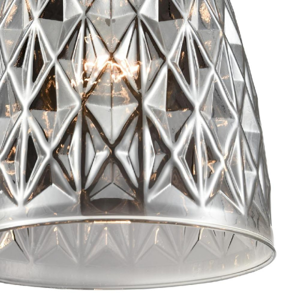 8057/1А SUSPENTIONI LN25 311 черный/смоки металл/стекло Подвесной светильник E27 1*60W 220V ELENIKA