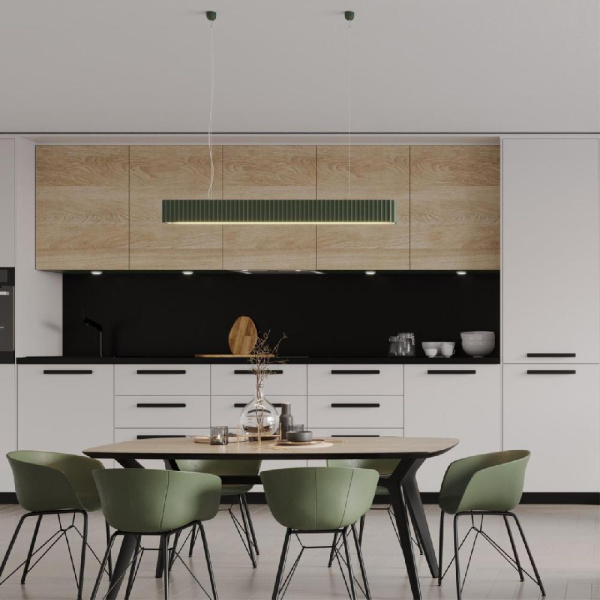 359404 OVER NT24 белый Светильник подвесной с переключателем цв.температуры, длина провода 2м IP20 LED 28W 220V 3000/4000/6000K YESO