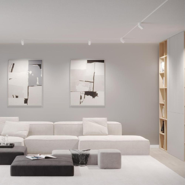 359493 SHINO NT24 000 белый Трековый низковольт. св-к диммир. со сменой цв.температуры, пульт ДУ/Tuya Smart Life IP20 LED 12W 48V 3000-6500K FLUM