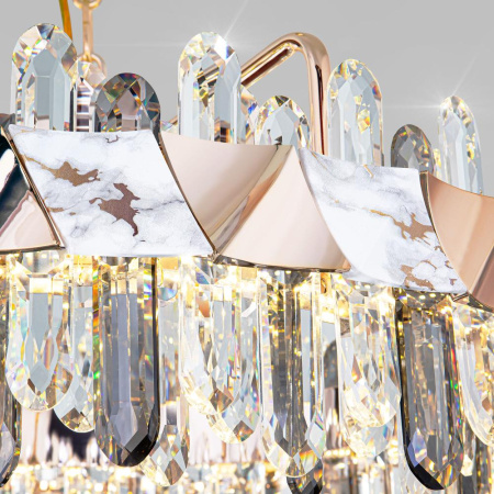 Подвесной светодиодный светильник с хрусталем 419/1