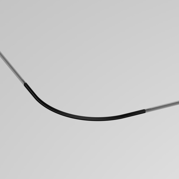 Коннектор радиусный D600 накладной Levity черный