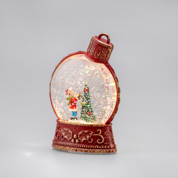 Светильник декоративный (фигура) Елочный шар с эффектом снегопада и подсветкой NEON-NIGHT