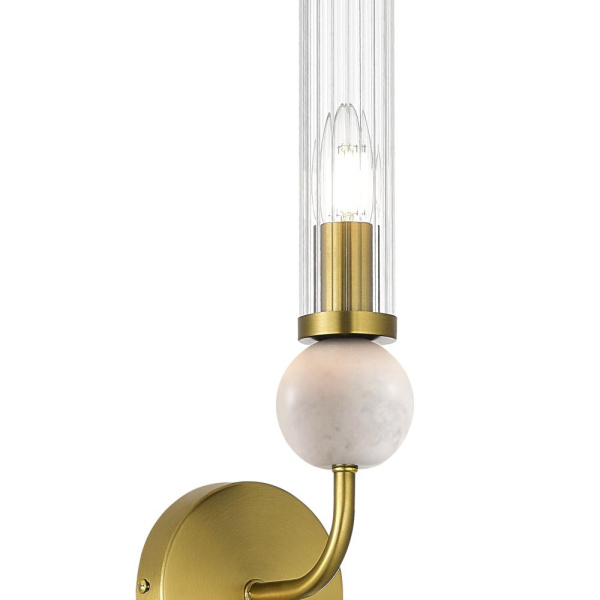 SL1244.301.01 Светильник настенный ST-Luce латунь/прозрачный E14 1*40W MEDEA
