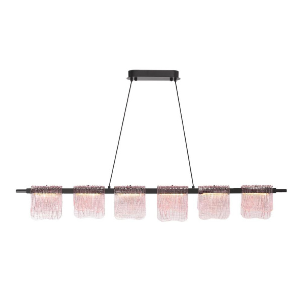 SL6021.403.36 Светильник подвесной ST-Luce черный/розовый LED 1*36W 4000K VOILE