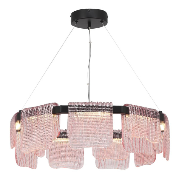 SL6021.403.54 Светильник подвесной ST-Luce черный/розовый LED 1*54W 4000K VOILE