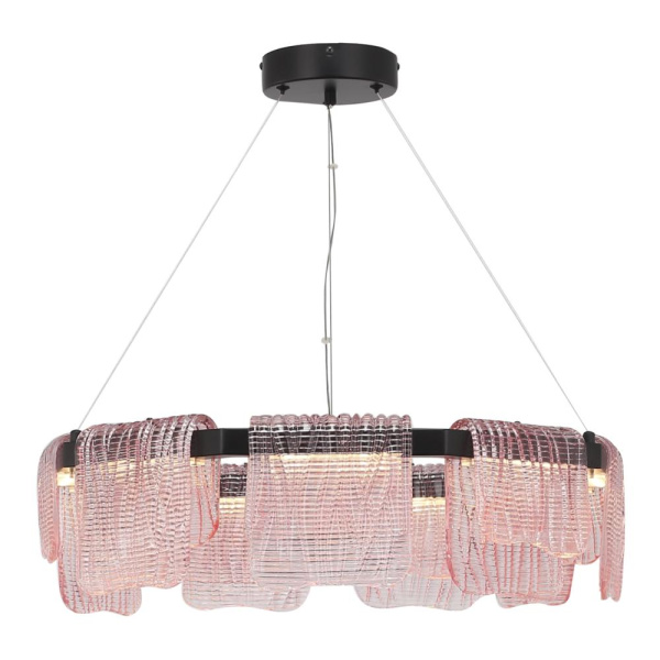 SL6021.403.54 Светильник подвесной ST-Luce черный/розовый LED 1*54W 4000K VOILE