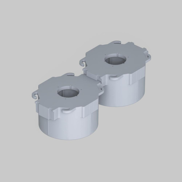 DK2081-WH Встраиваемый точечный светильник для натяжных ПВХ потолков INVIZ, IP 20, до 15 Вт, GU10, LED, белый, ABS-пластик