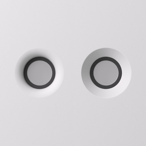 DK2085-BK Фиксирующее кольцо для светильников серии INVIZ DK2080-WH, DK2081-WH, черное, ABS-пластик