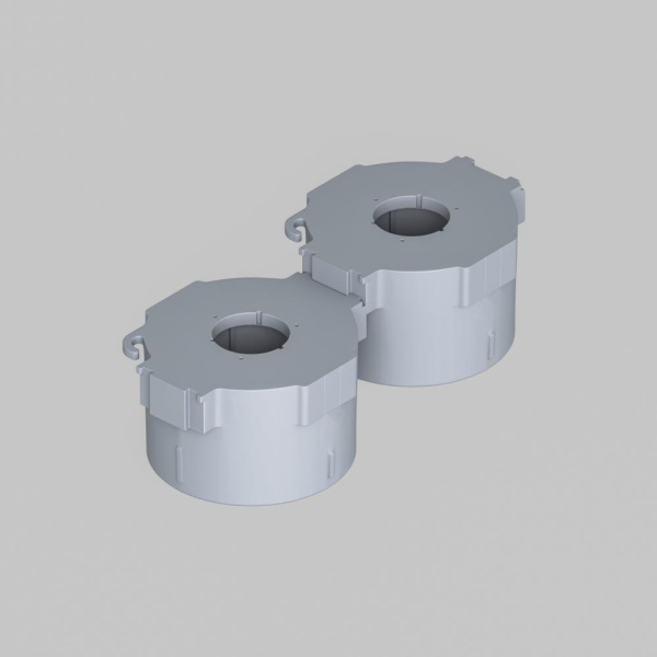 DK2080-WH Встраиваемый точечный светильник для натяжных ПВХ потолков INVIZ, IP 20, до 15 Вт, GU10, LED, белый, ABS-пластик