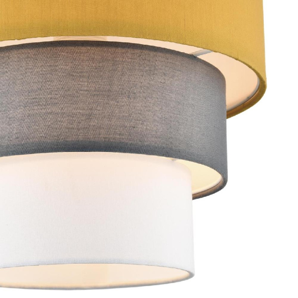 8038/1 MODERNI LN25 133 никель/желтый/серый/белый, металл/текстиль Подвесной светильник Е27 60W 220V ILAIDA