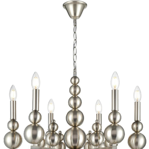 8107/6 MODERNI LN25 122 никель, металл Люстра Е14 6*40W 220V NANA