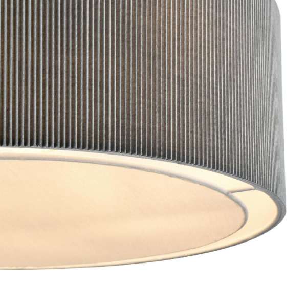 8111/5 MODERNI LN25 138  хром/серый, металл/текстиль Люстра подвесная E14 5*40W 220V ZIGRISA