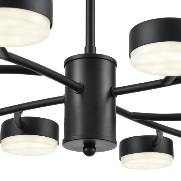 8117/12 COMFI LN25 195 черный, металл Люстра LED GX53 12*7W 220V TORINA