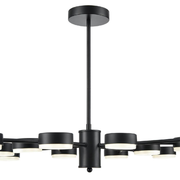 8117/12 COMFI LN25 195 черный, металл Люстра LED GX53 12*7W 220V TORINA