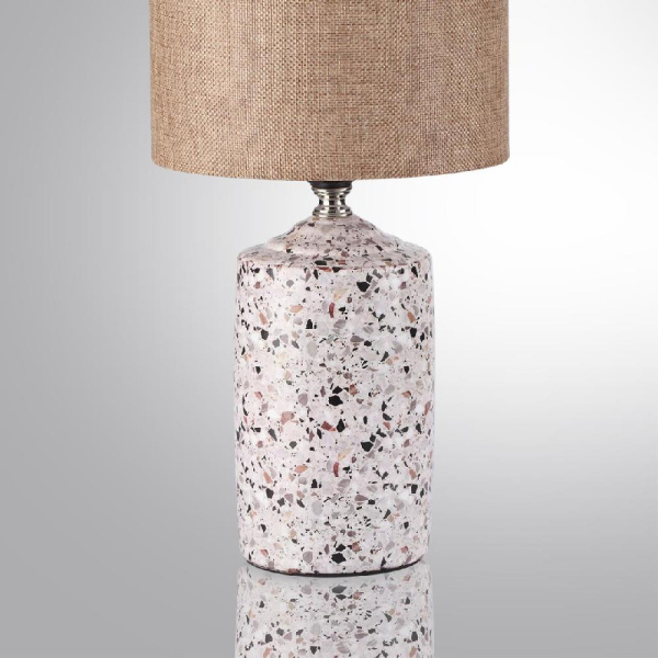 8141/1T MODERNI LN25 000 бежевый/коричневый, керамика/текстиль Настольная лампа Е27 1*60W 220V TERAZIO