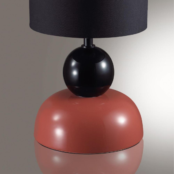 8127/1T COMFI LN25 000 коричневый/черный, керамика/текстиль Настольная лампа E27 1*60W 220V OVONA