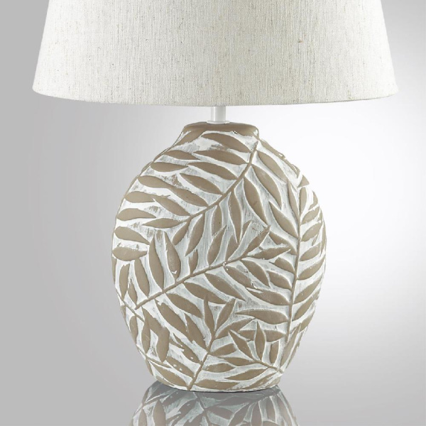 8134/1T MODERNI LN25 381 бежевый, керамика/текстиль Настольная лампа E27 1*60W 220V RAMORA