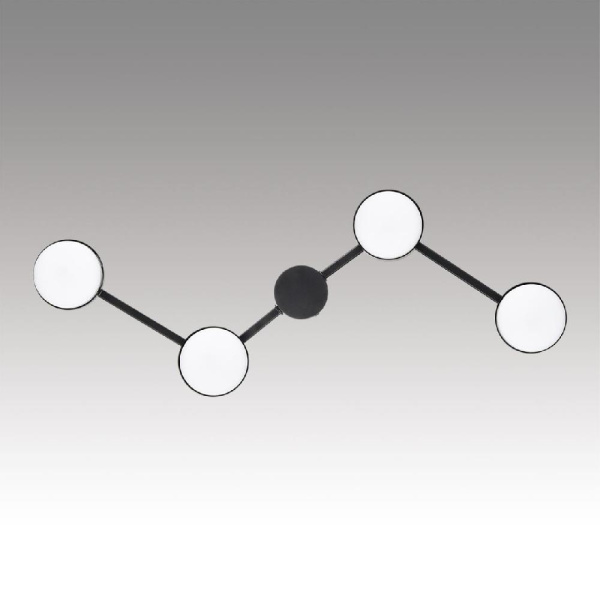 8187/4C COMFI LN25 207 черный, металл Люстра потолочная LED GX53 4*7W 220V SANATA