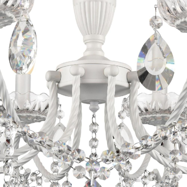 8189/8 CLASSI LN25 23 белый, металл/хрусталь Люстра E14 8*40W 220V SNOW