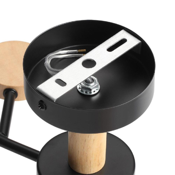 8194/5C COMFI LN25 261 черный, металл/дерево/пластик Потолочный светильник LED GX53 5*9W 220V CRYPTO