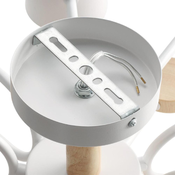 8196/10C COMFI LN25 262 белый, металл/дерево/пластик Потолочный светильник LED GX53 10*9W 220V RONDO