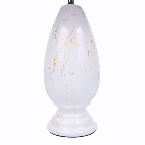 8218/1T CLASSI LN25 379 белый, керамика/текстиль Настольная лампа Е27 1*60W 220V SHARLIN